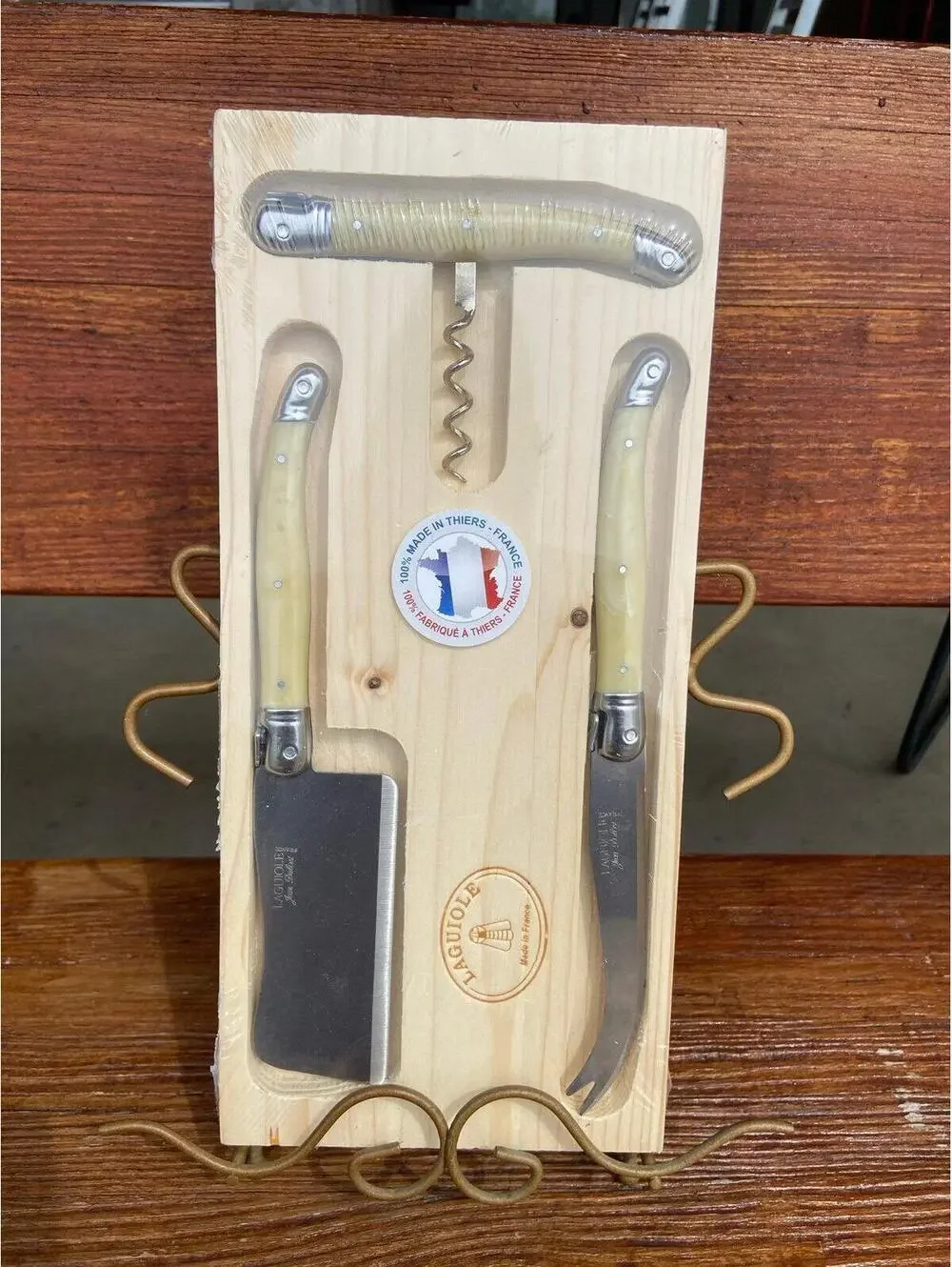 Jean Dubost Laguiole Cheese Knife Set